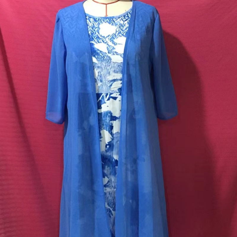 2022-es nyári sifon ruha kétrészes szett