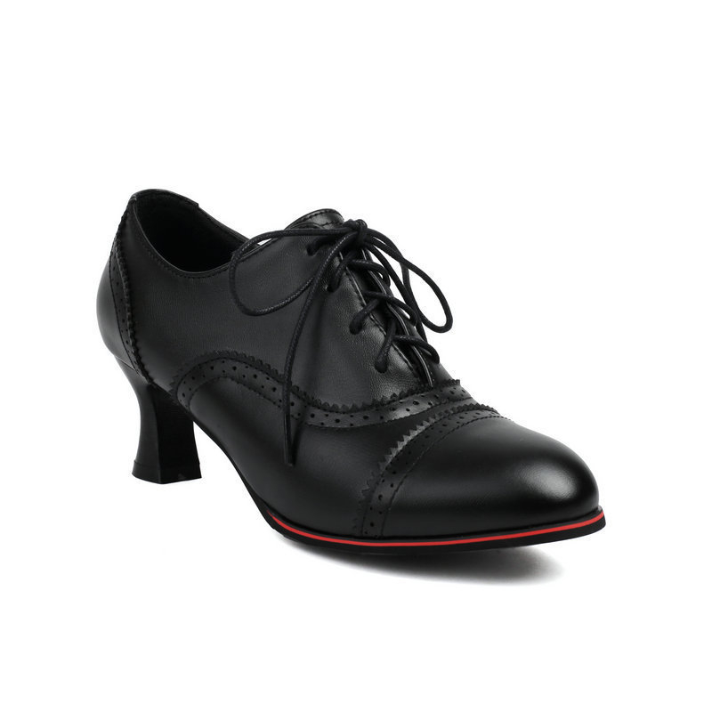 Kis bőrcipők, brit retró, faragott, brogue sarkú, ingázó és bokacsizma, tűsarkú, fűzős, mély szájú, magas sarkú női cipők