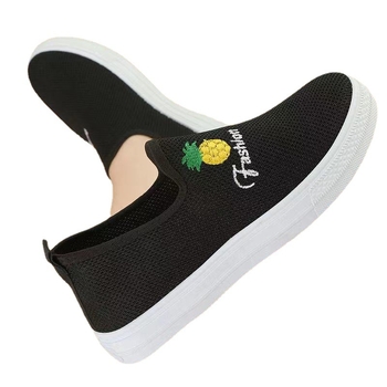 Νέα παπούτσια από πλέγμα του 2022, slip-on αθλητικά παπούτσια με αναπνεύσιμο μαλακό πάτο, γυναικεία μονόχρωμα παπούτσια, χαλαρά παπούτσια, καθημερινά παπούτσια για φοιτητές