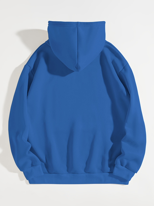 Egyszínű tunika kapucnis pulóverrel, lezser hosszú ujjú kenguruzsebbel