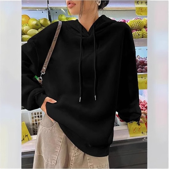 Női leopárdmintás kapucnis pulóver, lezser, hosszú ujjú, pulóver felső