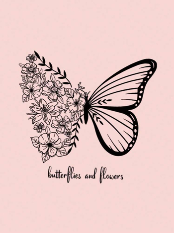 Pillangós és Szlogenes Grafikus Húzózsinóros Bélelt Termo Kapucnis Pulóver