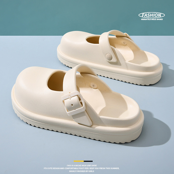 Vastag papucsok, csúszásgátló ruházat, nyári baotou papucsok, aranyos, édes stranddezodor, kopásálló Mary Jane szandálok