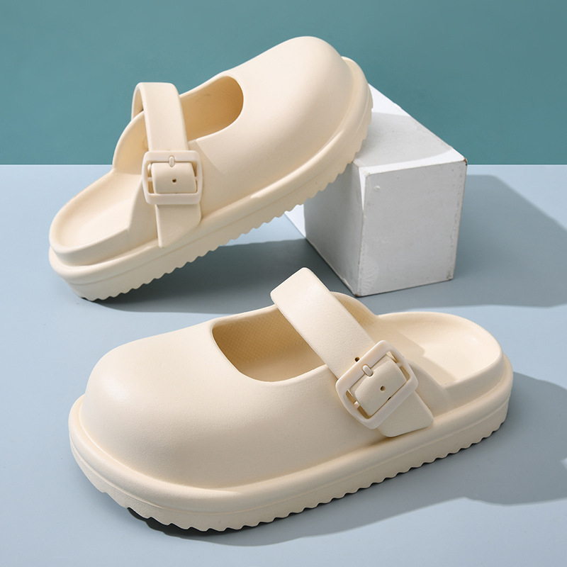 Vastag papucsok, csúszásgátló ruházat, nyári baotou papucsok, aranyos, édes stranddezodor, kopásálló Mary Jane szandálok