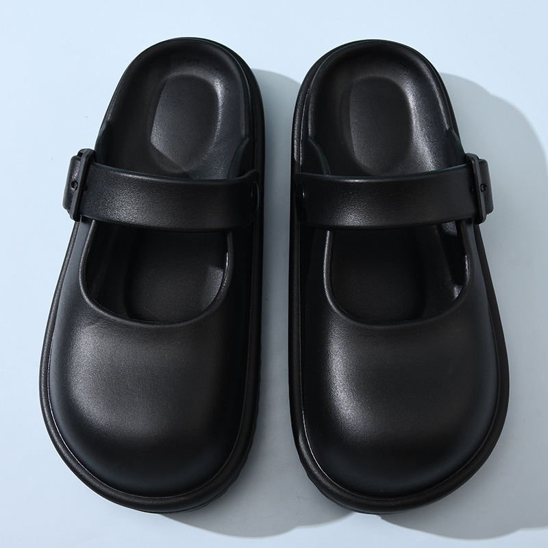 Vastag papucsok, csúszásgátló ruházat, nyári baotou papucsok, aranyos, édes stranddezodor, kopásálló Mary Jane szandálok