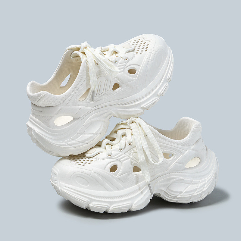 Storapadžiai sportbačiai, madingi viršutiniai drabužiai, kvėpuojantys „Torre“ batai, moteriški vasariniai, nauji, laisvalaikio, ūgį didinantys, EVA moteriški batai.