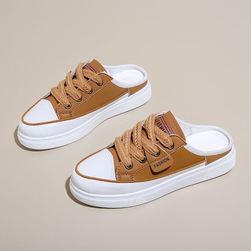 Baotou félpapucsok plus size 41-43-as méret diáklányoknak, minden mérkőzésre alkalmas felsőruházat, félsarkú, bebújós, lusta cipők Mira Chengsheng