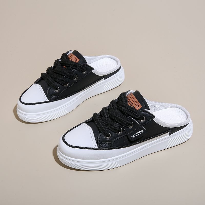 Baotou félpapucsok plus size 41-43-as méret diáklányoknak, minden mérkőzésre alkalmas felsőruházat, félsarkú, bebújós, lusta cipők Mira Chengsheng