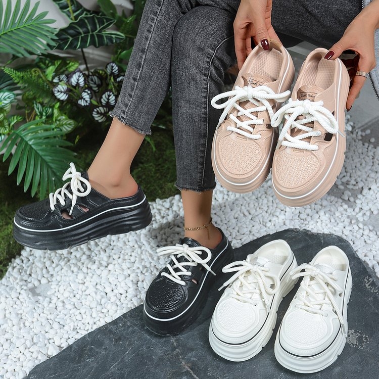 2024 Új, divatos, internethírű, bebújós, mokaszinok, női, vastag talpú, félig bebújós, sokoldalú, kültéri viselet, lusta, strand, divatos téli viselet