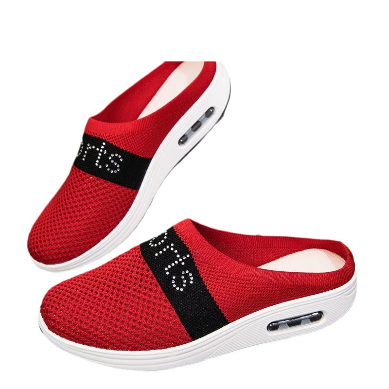 2024 tavaszi új divatos lapos papucsok könnyű, kényelmes, lélegző, alkalmi cipő női külkereskedelem határokon átnyúló nagy méret