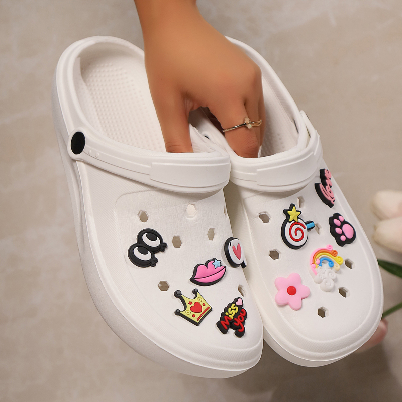 Jaapani stiilis Eva puukingad meestele ja naistele, libisemiskindlad, armsa koomiksikujundusega, paksu tallaga rannasandaalid õues kandmiseks, suvised libisemiskindlad sandaalid