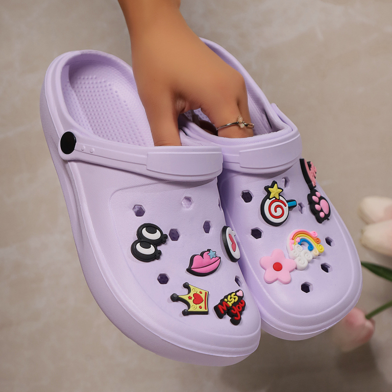 Jaapani stiilis Eva puukingad meestele ja naistele, libisemiskindlad, armsa koomiksikujundusega, paksu tallaga rannasandaalid õues kandmiseks, suvised libisemiskindlad sandaalid