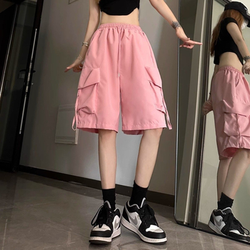 Funkcionális stílusú rövidnadrágok Férfi és női nyári Design Sense nagy zsebes munkaruha Ötpontos nadrág Laza plus size hétköznapi nadrág