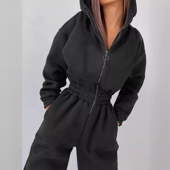 Határokon átnyúló akció 2024 Amazon ebay-en. Eladó sport és szabadidős női kapucnis overál vastagított öltönyvel.