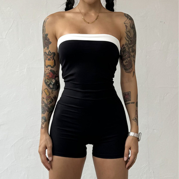 Európai és amerikai utcai új női ujjatlan csőfelső varrással szexi éjszakai klubcsomag csípőpóló szűk derekú vállfelső vékony