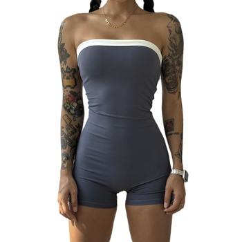 Európai és amerikai utcai új női ujjatlan csőfelső varrással szexi éjszakai klubcsomag csípőpóló szűk derekú vállfelső vékony