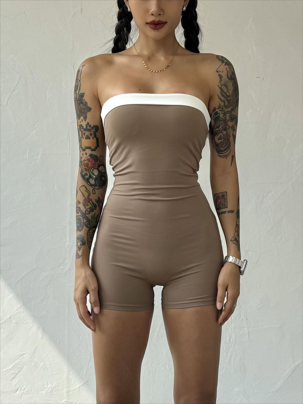 Európai és amerikai utcai új női ujjatlan csőfelső varrással szexi éjszakai klubcsomag csípőpóló szűk derekú vállfelső vékony