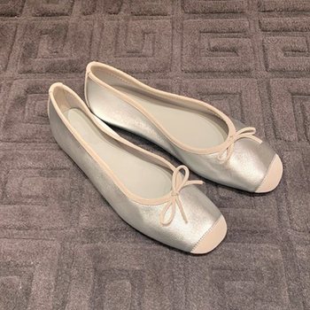 Szőlőanya, sekély, ívelt orrú, kis lapos balettcipők női, plus size 41-43.