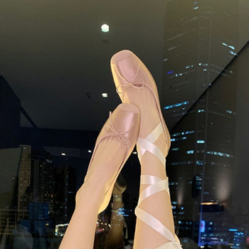 Szőlőanya, sekély, ívelt orrú, kis lapos balettcipők női, plus size 41-43.