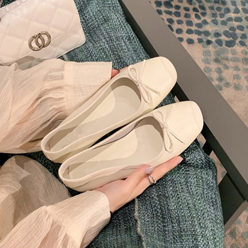 Szőlőanya, sekély, ívelt orrú, kis lapos balettcipők női, plus size 41-43.