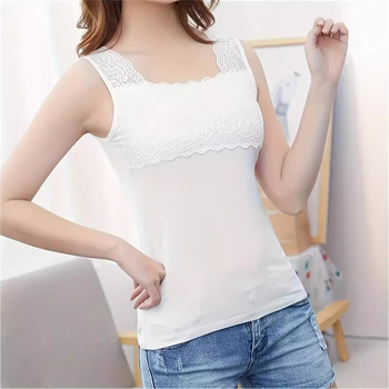Gyári közvetlen virágmintás szegélyű pántos női csipkés pufók mm-es plus size rövid fazonú szexi alap póló