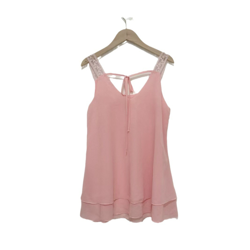 Európai és amerikai ruházati új, független állomású, csipkés felső vállpántokkal, divatos, sokoldalú, divatos, szexi, kültéren is viselhető