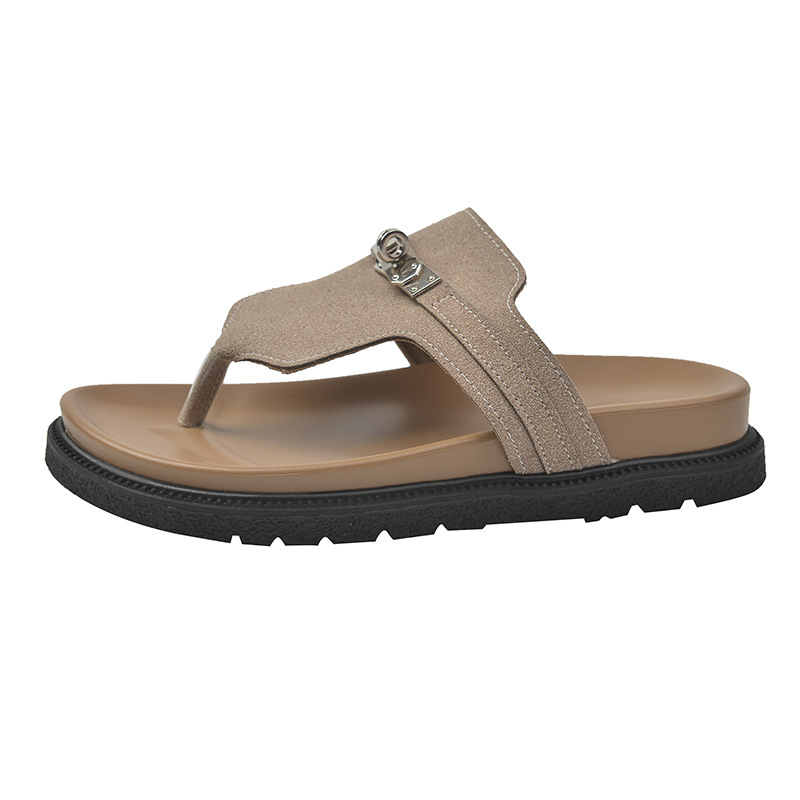 Női papucsok, felsőruházat, 2024-es nyár, új, csúcskategóriás, divatos, mindenhez illő papucsok, BK cipők, alkalmi szandálok