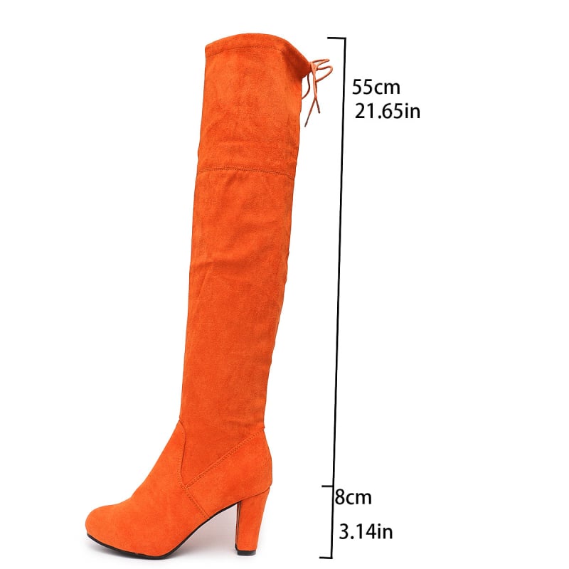 Külkereskedelmi molett csizmák Női térdig érő csizmák Karcsúsító magas sarkú lovagcsizmák Női csizmák Magas sarkú egysarkú csizmák Vastag sarkú női csizmák