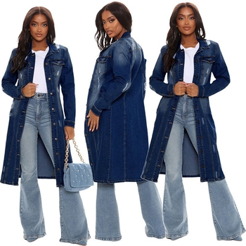 AliExpress Amazon Független Állomás Ősz/Tél Új Farmer Hosszú Kabát Farmer Kabát Női