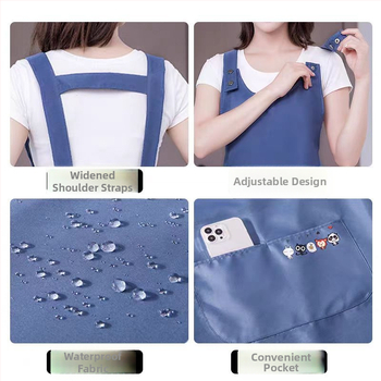 Veekindel ja õlikindel köögipõll, mustusekindel, uued reguleeritavad tööriided meestele ja naistele