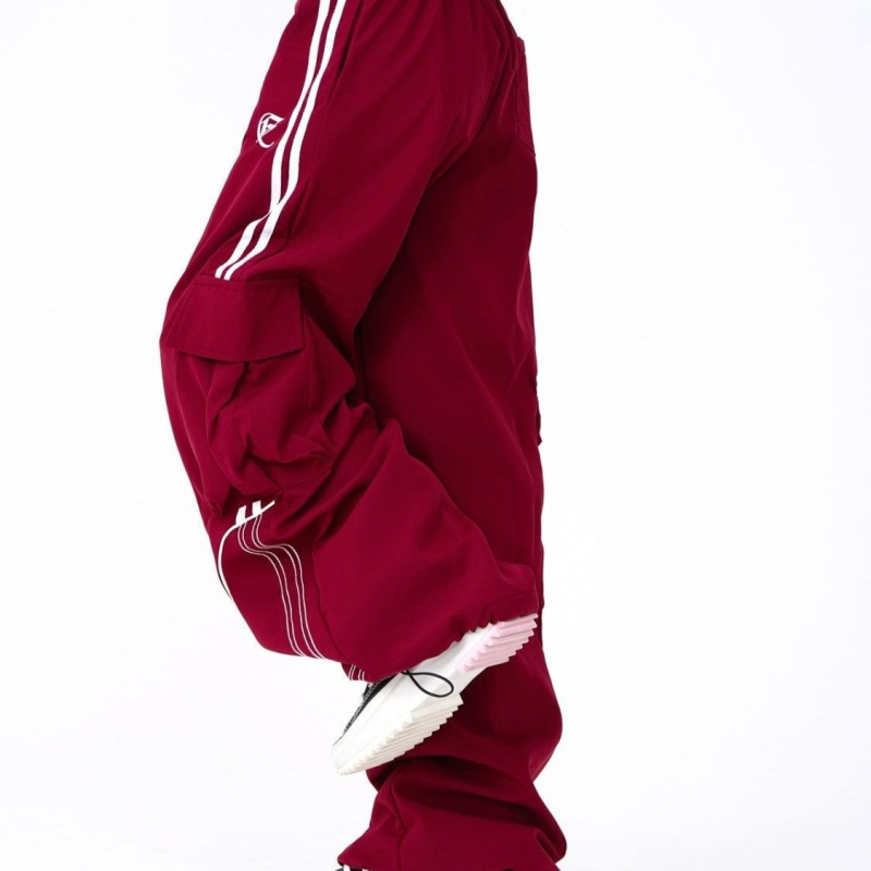 Amerikai stílusú retró csíkos derekú alkalmi nadrág férfiaknak és nőknek, laza, karcsúsító, egyenes szárú, sporttáncos, széles szárú nadrág, alkalmi nadrág