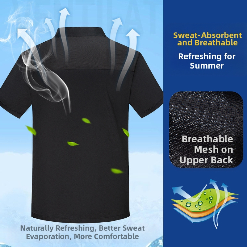 Дрехи за готвач с къс ръкав, лятно едноцветно облекло в западен ресторант, хотелско облекло за готвач, хотелско печене, кухня, работно облекло за готвач за мъже