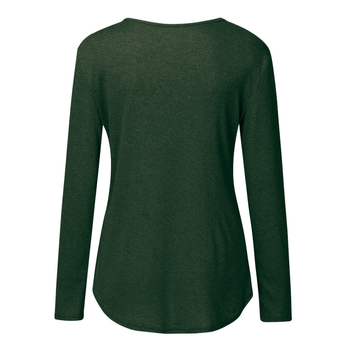 Πουκάμισο θηλασμού από βελούδο απομίμησης μαλλιού 2022, νέο βαμβακερό, στρογγυλό ντεκολτέ, μακρυμάνικο, ασορτί χρώμα για έγκυες μητέρες