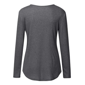 Πουκάμισο θηλασμού από βελούδο απομίμησης μαλλιού 2022, νέο βαμβακερό, στρογγυλό ντεκολτέ, μακρυμάνικο, ασορτί χρώμα για έγκυες μητέρες