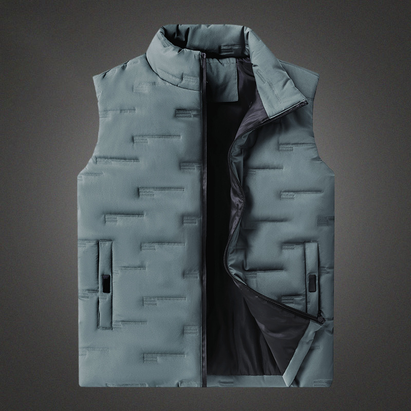 Piiriülene eksklusiivne valik 2024. aastaks, uus, püksikraega soe, moodne vabaaja vest meeste noortele, ühevärviline talvine varrukateta vest