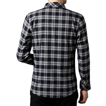 Programozó kockás ing, tavaszi és őszi férfi hosszú ujjú, bő, divatos, vékony kabát, japán férfi ing kockás mintával