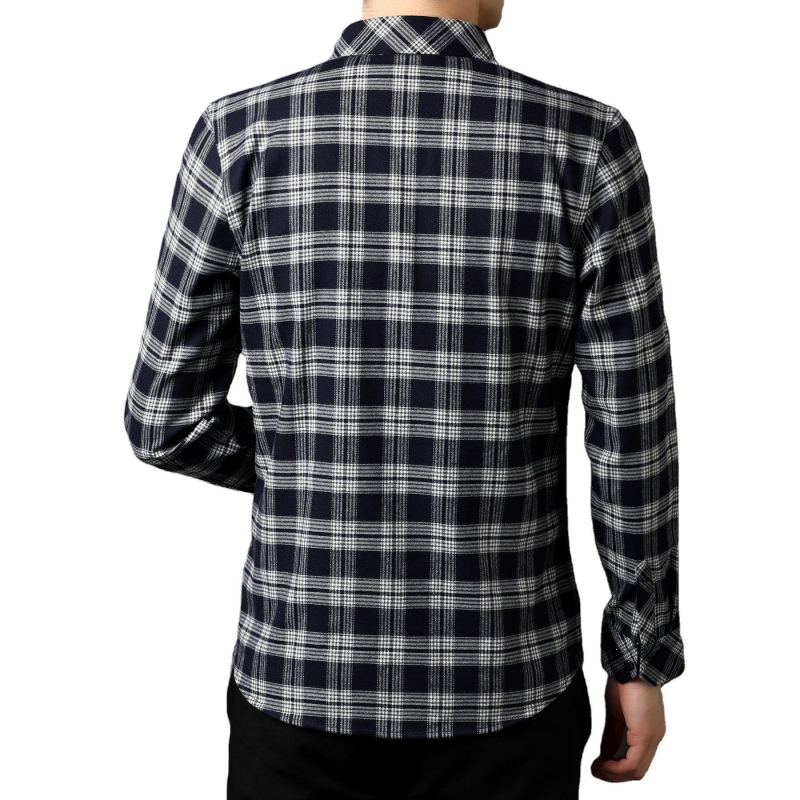 Programozó kockás ing, tavaszi és őszi férfi hosszú ujjú, bő, divatos, vékony kabát, japán férfi ing kockás mintával