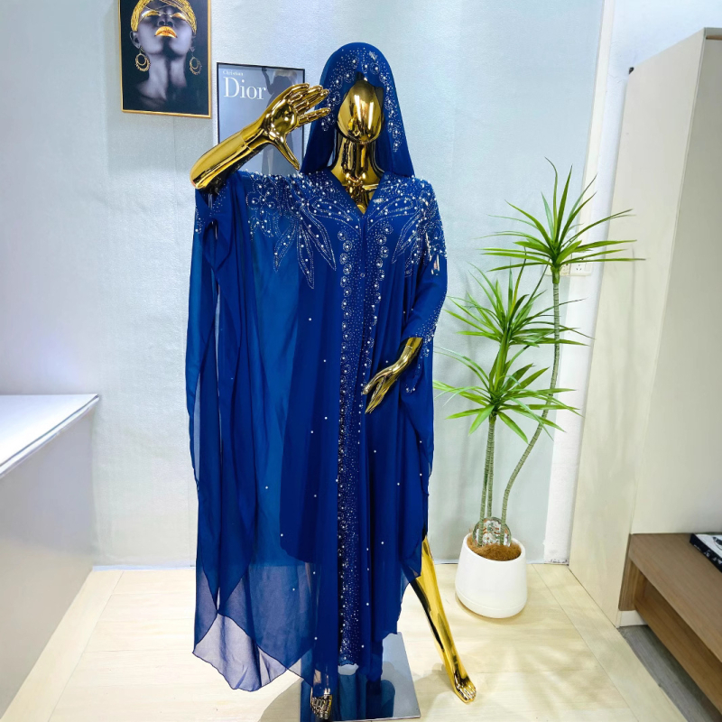 2025. Šljokice, vruće izbušene proljetne kristale, bliskoistočni, afrički, jugoistočnoazijski, vještački kamen, trubasti rukavi, široki šal, prekogranična vruća rasprodaja