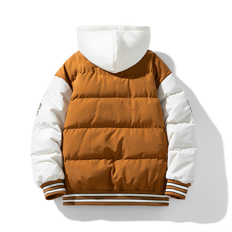 Japoniško stiliaus madingas beisbolo kostiumas su medvilniniu paminkštinimu, rudens ir žiemos vyriškas sustorintas dviejų dalių medvilninis paltas, Honkongo stiliaus porų moteriškas medvilninis paltas su paminkštinimu