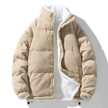 Paarile mõeldud pööratav puuvillapolstriga jope, meeste talvine uue stiili fliisvoodriga, paksendatud ja soe, trendikas brändi tudengi puuvillapolstriga jope