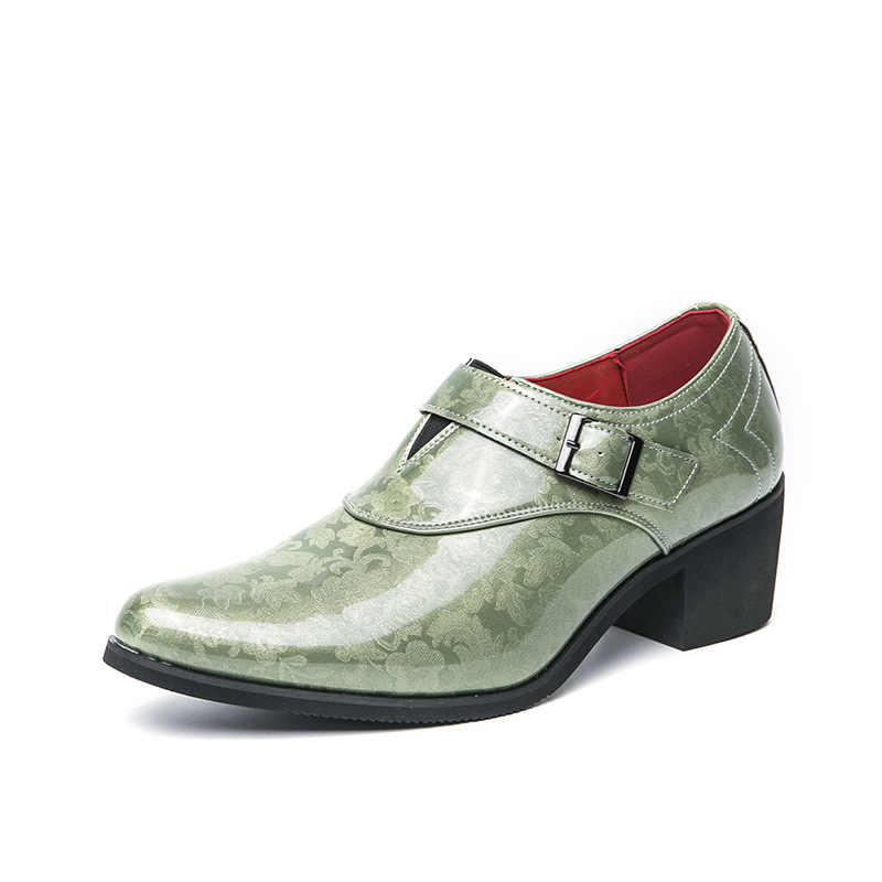 Piiriülesed pluss-suuruses 46 teravatipulised nahkkingad, kõrge kontsaga, kõrgendatud lakknahast, ereda pinnaga pandlaga, meeste ametlikud ärirõivad, hulgimüük