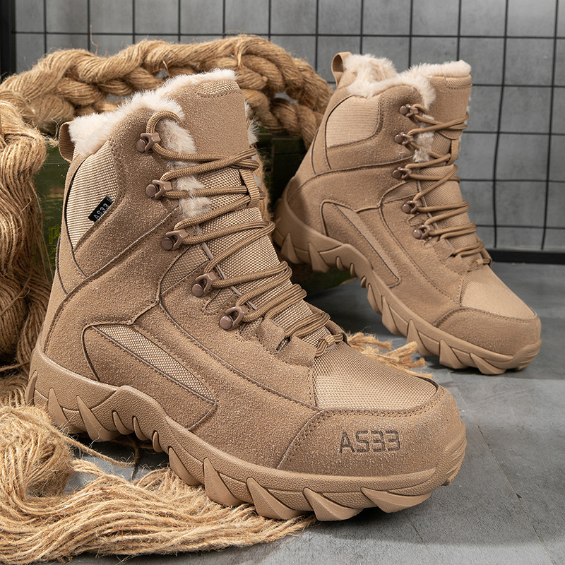Cizme de zăpadă pentru bărbați, mărime plus, iarnă, pantofi noi cu căptușeală din fleece, pantofi de zăpadă, la modă, pentru cupluri, Bao Xuheng, 6 sezoane