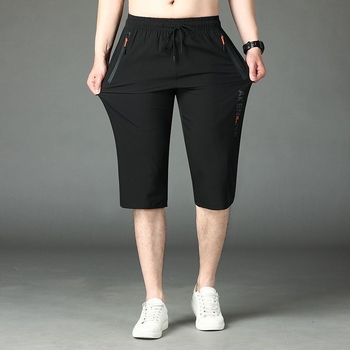 Uued meeste lahtised sirge säärega lühikesed püksid, pluss-suuruses trendikad trükitud ülerõivaste püksid 2024. aasta uus mudel