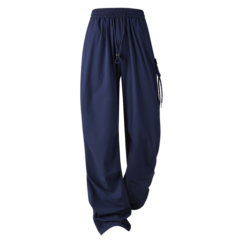 Nyári új munkaruha, kültéri, férfi és női, hegyi stílusú, funkcionális, vízlepergető, bő, széles szárú, jégselyem nadrág, kétfelé nyitható