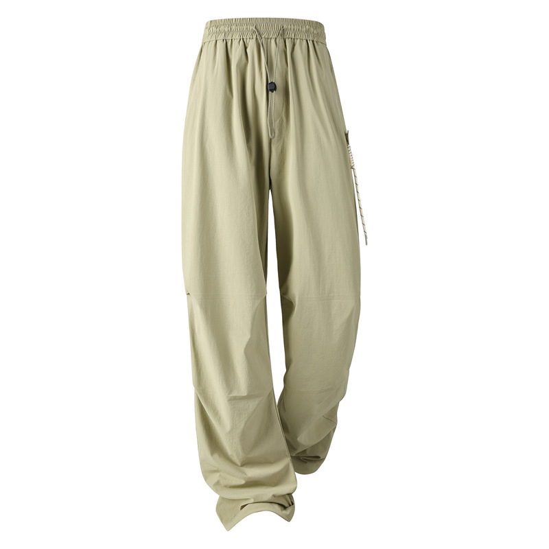 Nyári új munkaruha, kültéri, férfi és női, hegyi stílusú, funkcionális, vízlepergető, bő, széles szárú, jégselyem nadrág, kétfelé nyitható