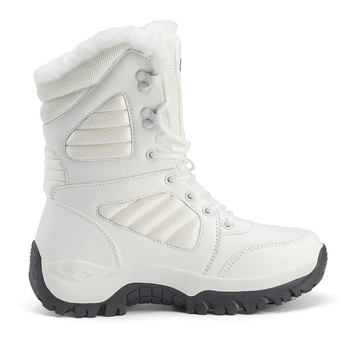 Ανδρικές μπότες τακτικής εξωτερικού χώρου, ζεστές μπότες προπόνησης για σκι βουνού με ψηλό κάννη, ψηλοτάκουνες μπότες μάχης