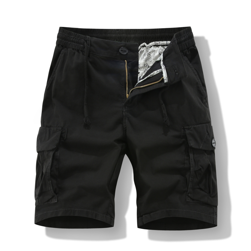 2025. aasta meeste suvised Jaapani stiilis kamuflaažmustriga kolmepunktilised puuvillased trendikad vabaaja cargo-lühikesed püksid L6301 vabaaja stiil