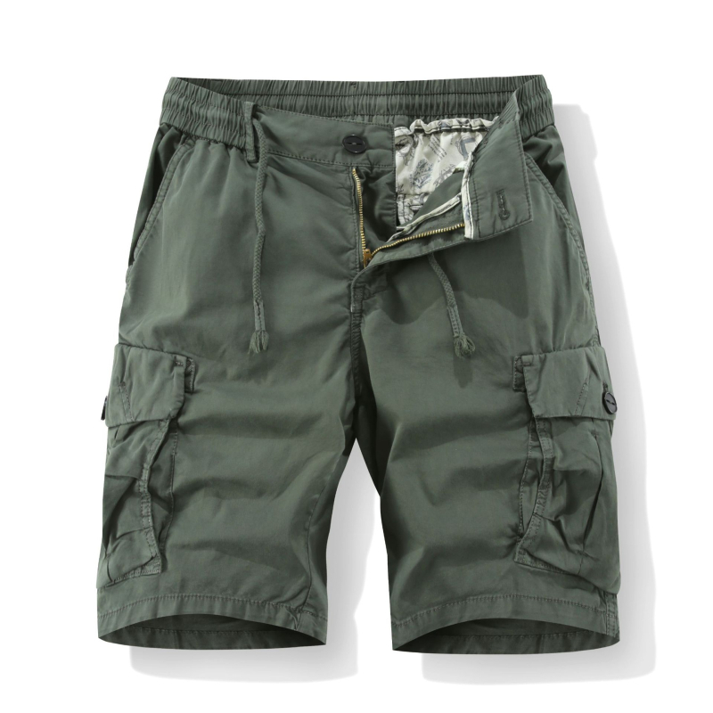 2025. aasta meeste suvised Jaapani stiilis kamuflaažmustriga kolmepunktilised puuvillased trendikad vabaaja cargo-lühikesed püksid L6301 vabaaja stiil