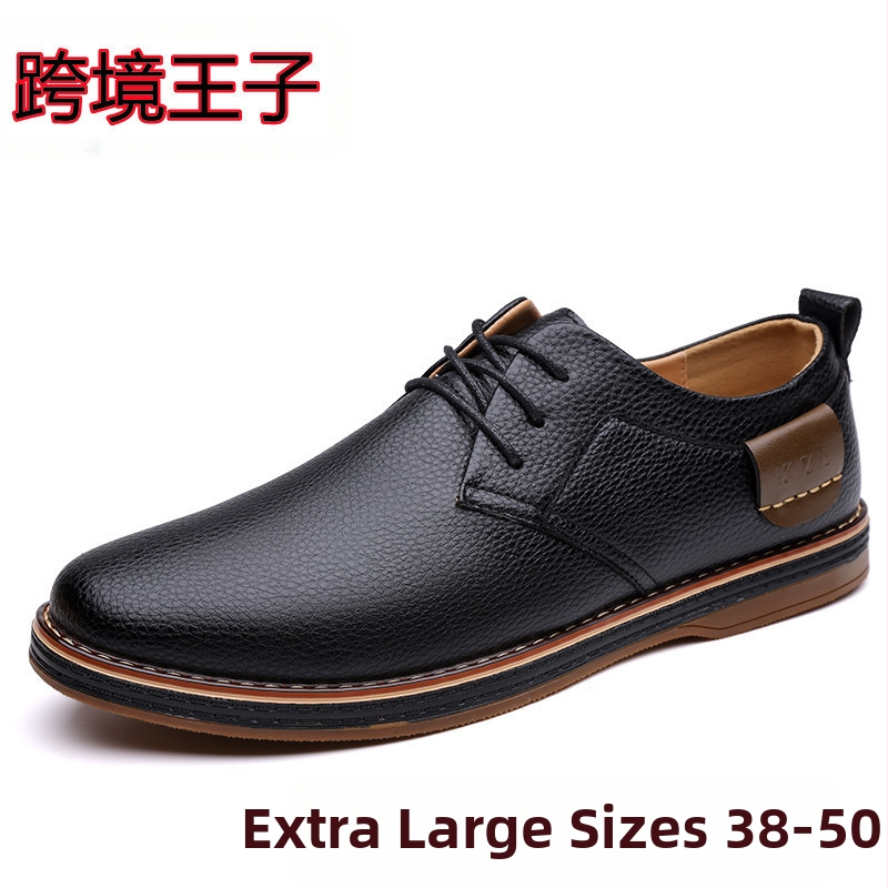 Piiriülesed Prince meeste kingad pluss-suuruses 50 nahkkingad väliskaubanduse mood äri vabaaja käsitöö õmblemisega Chelsea meeste nahkkingad 48