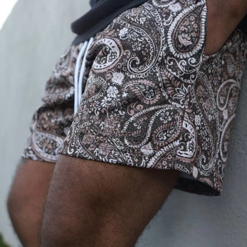 Uued Ameerika moebrändi india pähkliõitega meeste ja naiste võrkkangast kiiresti kuivavad lahtised pluss-suuruses põlvevabad korvpalli neljapunktipüksid suvised